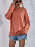 themeisles Solid Color Women's Autumn and Winter New Padded Sweatshirt Women Hooded Comfortable Casual Loose Top