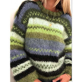 themeisles Rainbow Casual Warm Sweater Women