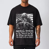 themeisles American Patriots We Will Protect Our Soil Men's Short Sleeve T-shirt