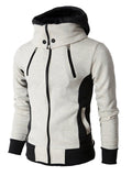 themeisles Men's Hooded Zipper Casual Sports Jacket