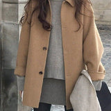 themeisles Wool Long Thick Popular Woolen Coat Women