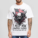 themeisles I Need New Conspiracy Theories Men's Short Sleeve T-shirt