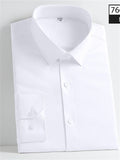 themeisles Men's Dress Shirt Black White Yellow Long Sleeve Solid Color Square Neck All Seasons Wedding Work Clothing Apparel