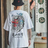 themeisles Hip Hop T Shirt Men Snake Ghost T-shirt Harajuku Streetwear Tshirt Short Sleeve Summer Tops Tee HipHop Back Printed S-5XL