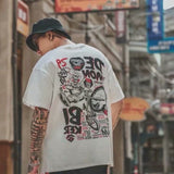 themeisles Hip Hop T Shirt Men Snake Ghost T-shirt Harajuku Streetwear Tshirt Short Sleeve Summer Tops Tee HipHop Back Printed S-5XL