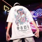 themeisles Cotton Cool Oversized T Shirt Gothic High Street Hip Hop T-shirt Men Women Summer Blouse Casual Loose Devil Tshirt Streetwear